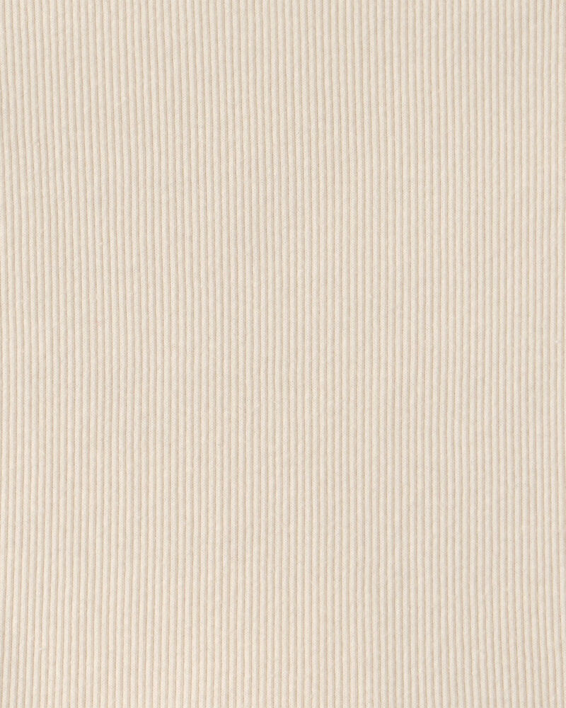 Girls Rib Tank Top - Cream, image 2 of 3 slides