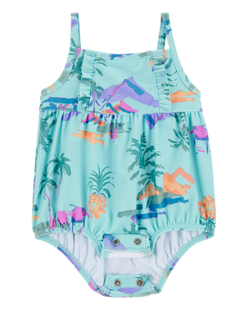 B&eacute;b&eacute; Maillot de bain 1 pi&egrave;ce &agrave; motifs tropicaux, 