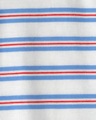 Baby Striped T-Shirt - Red/White/Blue, image 2 of 3 slides