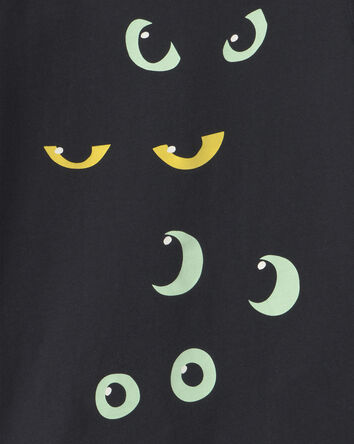 Toddler Halloween Eyes Long-Sleeve Graphic Tee - Black, 