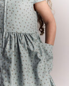 Tout-petit fille - Robe Laura avec poches - Bleu p&acirc;le, image 6 sur 6 diapositives