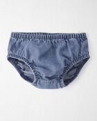 Baby Girl Organic Cotton Denim Dress, image 3 of 6 slides
