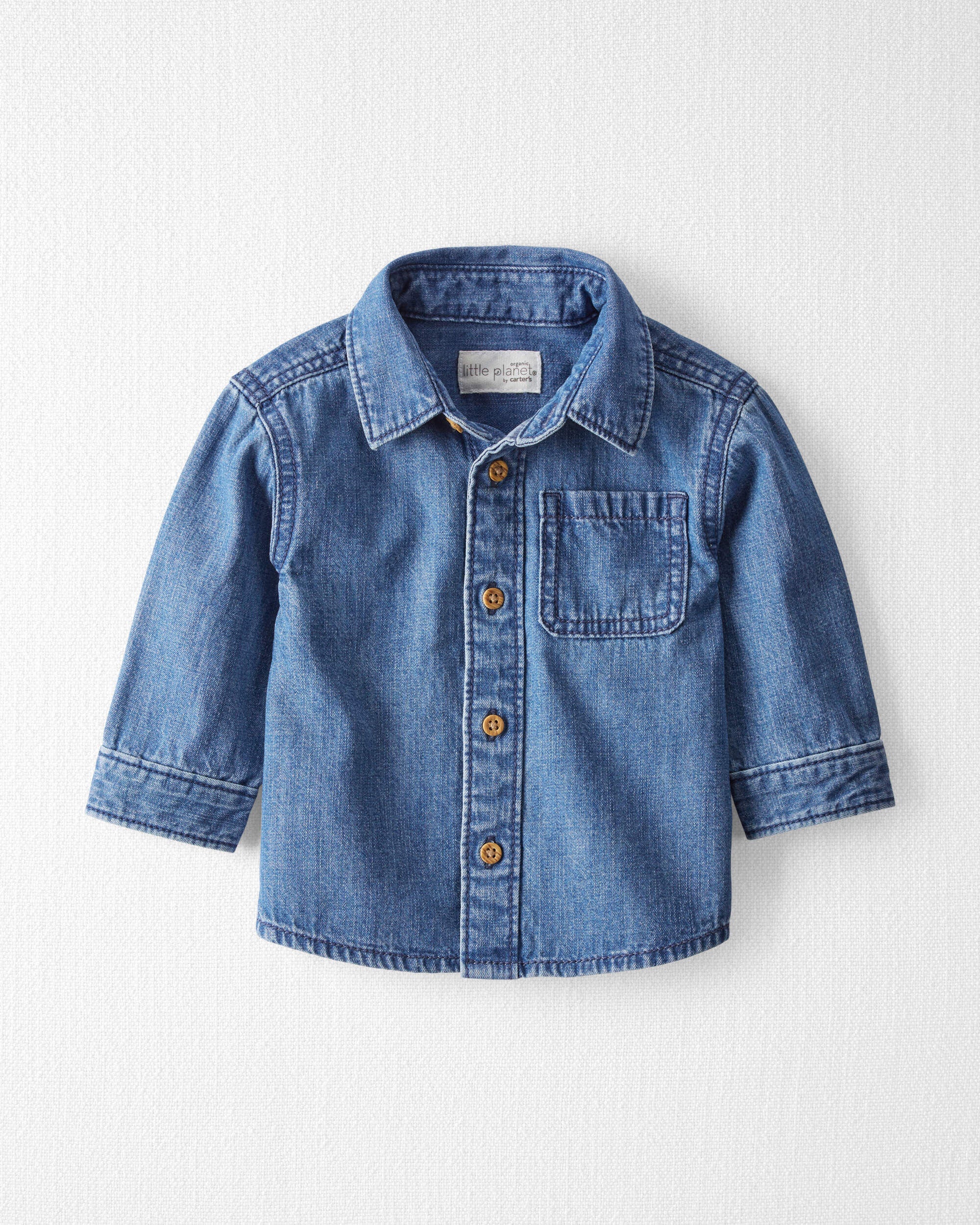 Infant girl denim shirt shop