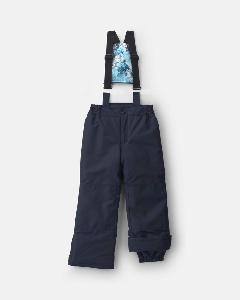 Girls  2 Piece Floral Snowsuit- Blue, image 3 of 13 slides