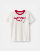 Toddler 'Awesome Sauce' Graphic Tee - Ivory, image 1 of 3 slides