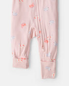 Baby Girl Flamingo PurelySoft&trade; Snug Fit Sleeper - Pink, image 4 of 9 slides