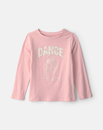 Girls Ballet Long-Sleeve Graphic Tee - Pink, 