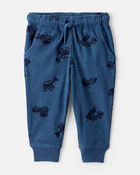 Baby Boy 2-Piece Truck Print Hoodie and Joggers Set, image 2 of 4 slides