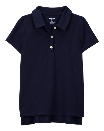Enfant Polo d’uniforme en piqué - Bleu marine, 