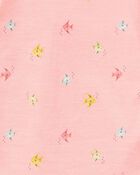 Toddler 4-Piece Pineapple & Fish Print 100% Snug Fit Cotton Pyjamas, image 3 of 4 slides