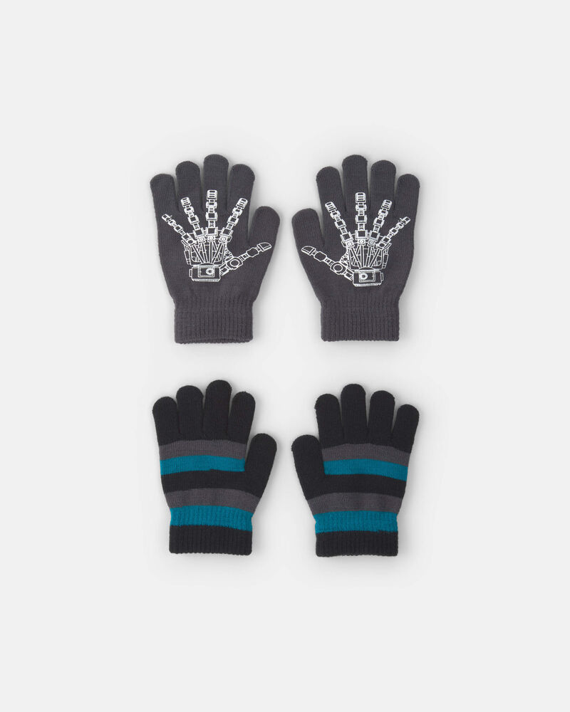 Boys Kombi 2pk Mini Gloves - Robot, image 1 of 1 slides