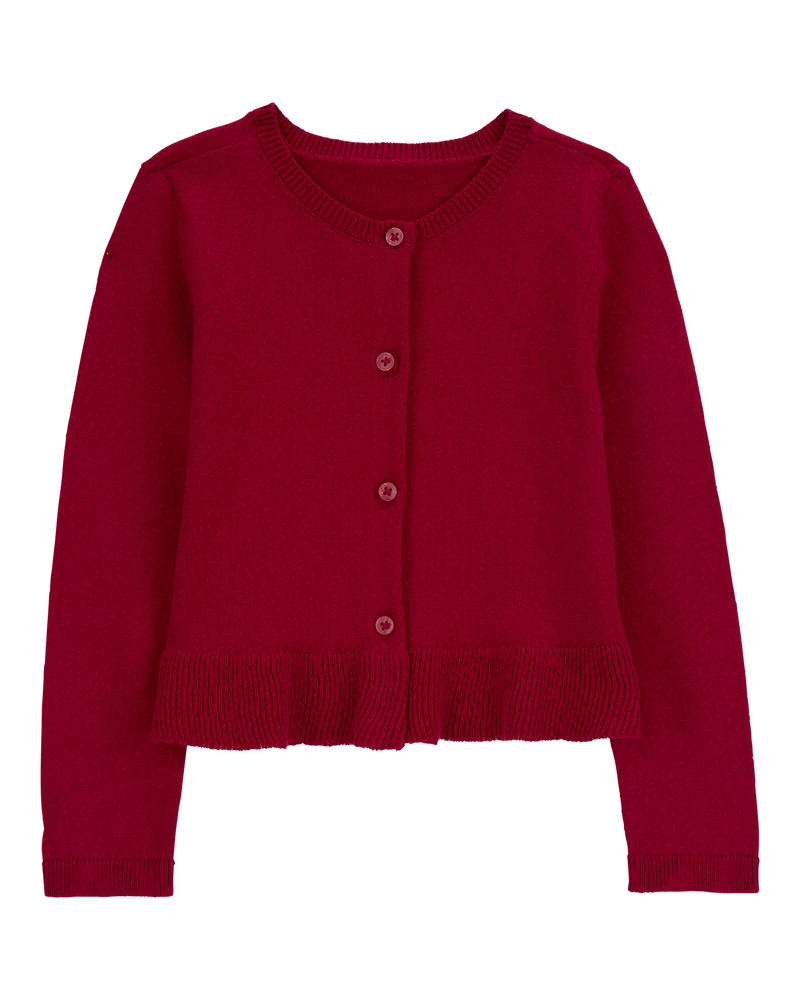 Red Toddler Button Up Cardigan Carter s Oshkosh Canada