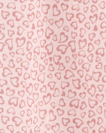 Heart 2-Way Zip Cotton Sleeper Pyjamas, 
