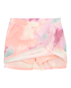 Kid Tie-Dye Pull-On Golf Skort - Pink/Blue, image 2 of 4 slides