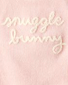 Baby Girl Snuggle Bunny Pullover Sweatshirt - Pink, image 3 of 4 slides