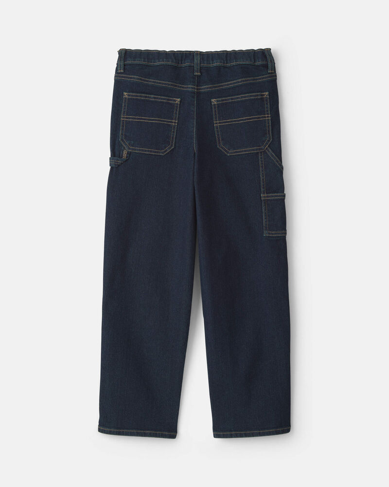 Boys Denim Baggy Jeans - Dark Wash, image 2 of 4 slides
