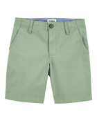 Boys Flat-Front Shorts - Green, image 1 of 4 slides
