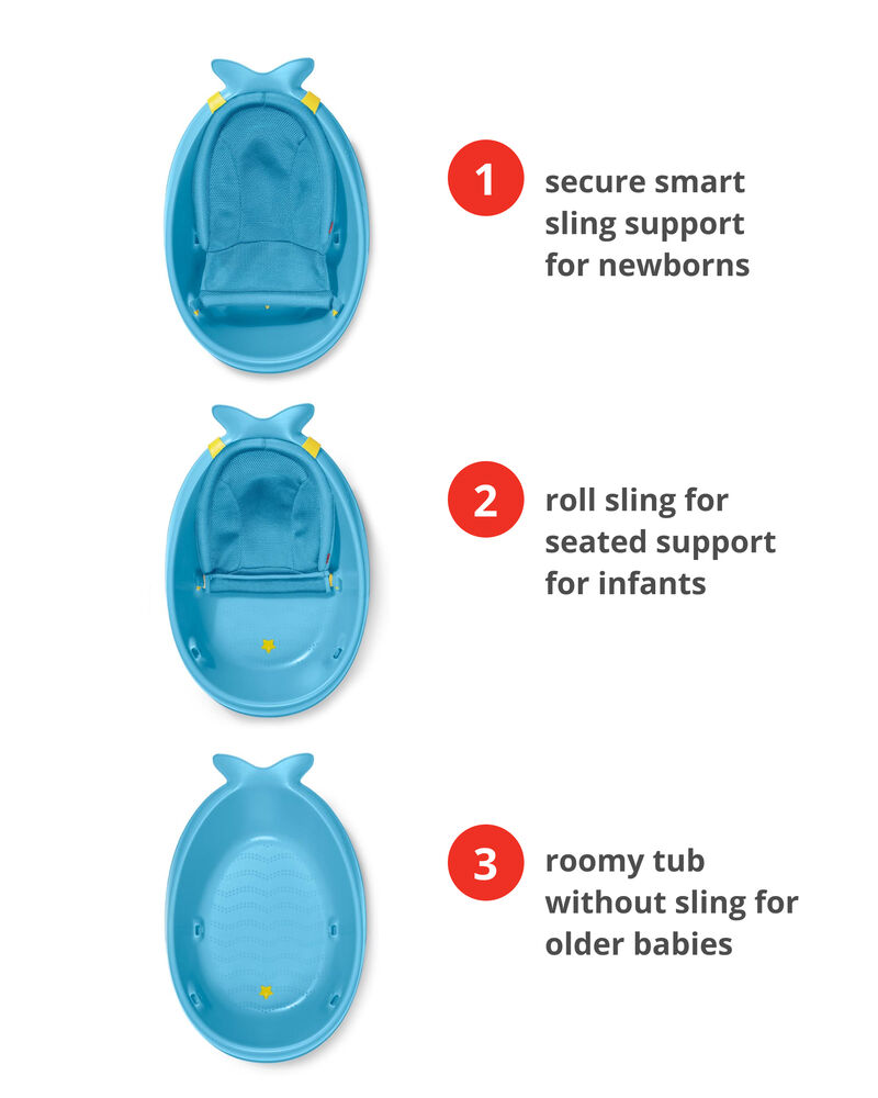 MOBY&reg; Smart Sling&trade; 3-Stage Tub - Blue, image 4 of 7 slides