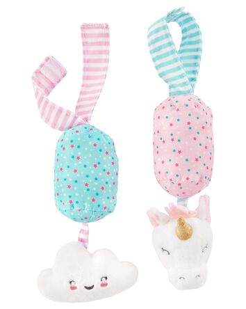 Baby Unicorn & Cloud Plush Chime Toy Set, 