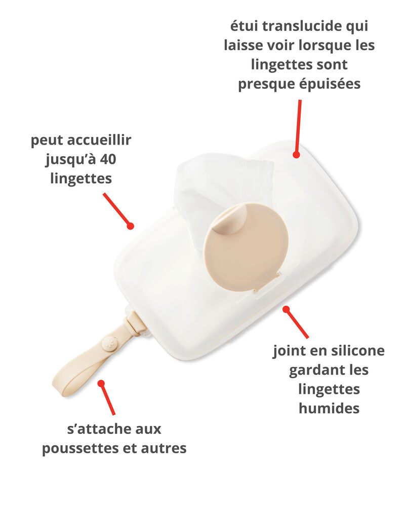 &Eacute;tui &agrave; lingettes herm&eacute;tique Grab & Go, image 1 sur 6 diapositives