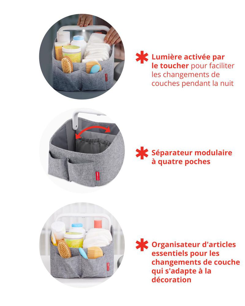 Panier &agrave; couches lumineux pour la chambre de b&eacute;b&eacute; - Avoine, image 3 sur 4 diapositives