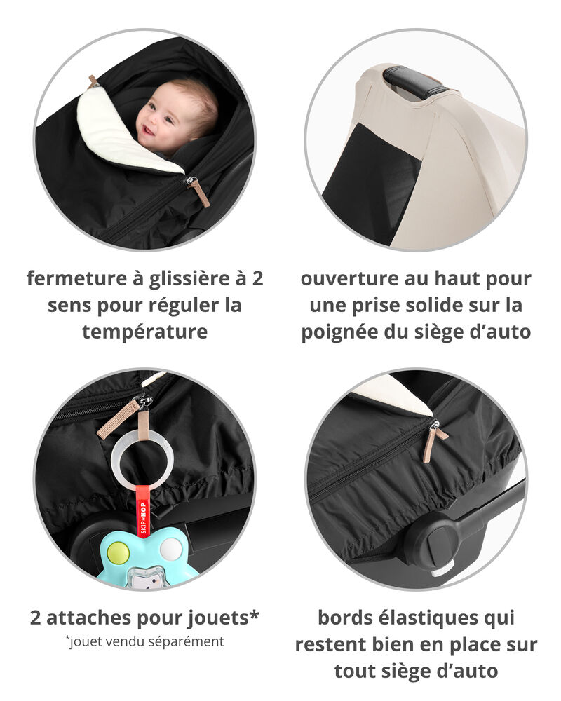 Housse toutes saisons pour si&egrave;ge d&rsquo;auto - Avoine, image 3 sur 7 diapositives