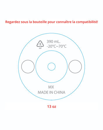 Emballage de 2 pailles supplémentaires pour la bouteille à paille ZOO en TritanMC Renew, 