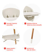 Chaise haute 4-en-1 EON &ndash; Avoine, image 3 sur 4 diapositives