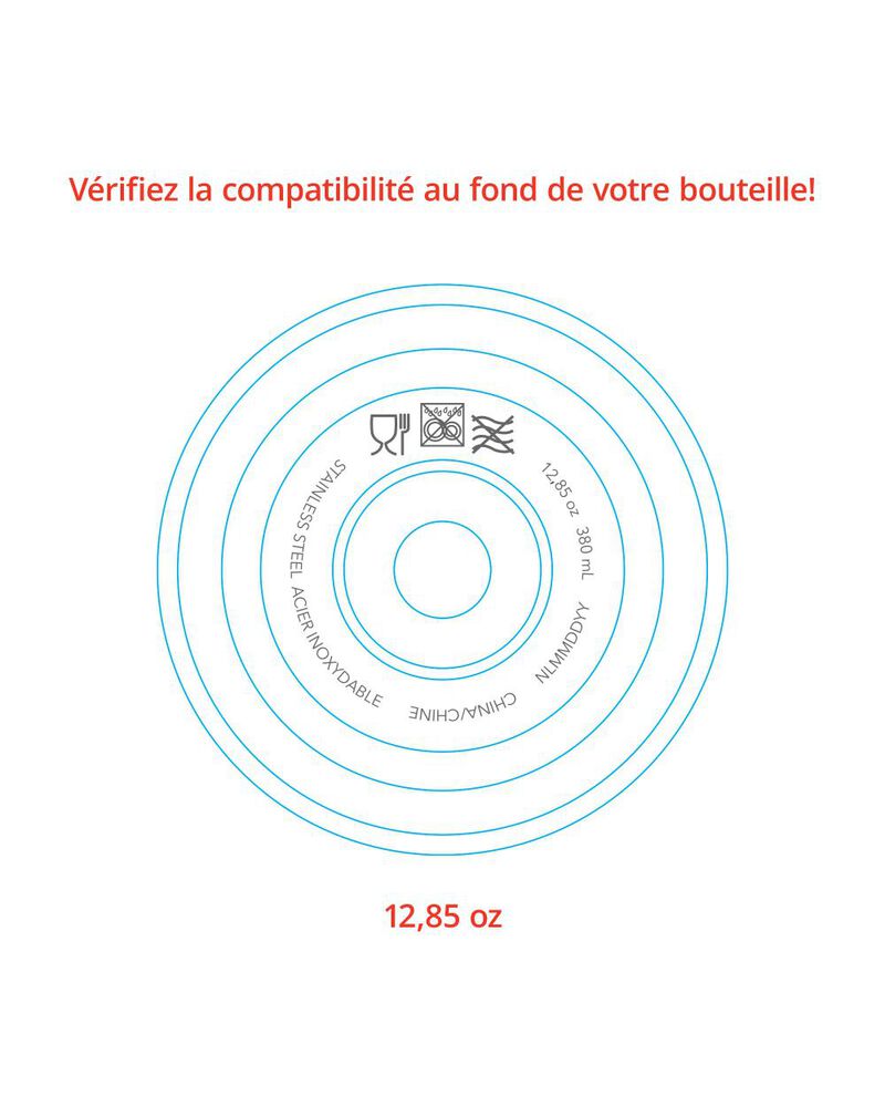 Pailles supplémentaires pour les gourdes en acier inoxydable — Emballage de 2, image 2 sur 2 diapositives