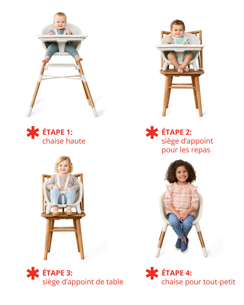 Chaise haute 4-en-1 EON &ndash; Avoine, image 2 sur 4 diapositives