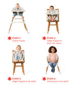 Chaise haute 4-en-1 EON &ndash; Avoine, image 2 sur 4 diapositives