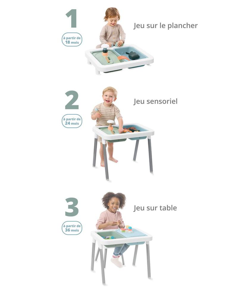 Table sensorielle 3 en 1 pour tout-petits Discoverosity, image 4 sur 13 diapositives