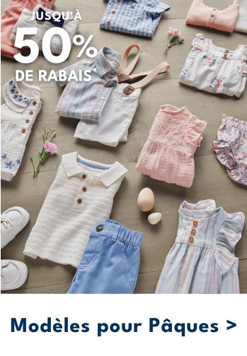 JUSQU'À 50% DE RABAIS* | Modèles pour Pâques >