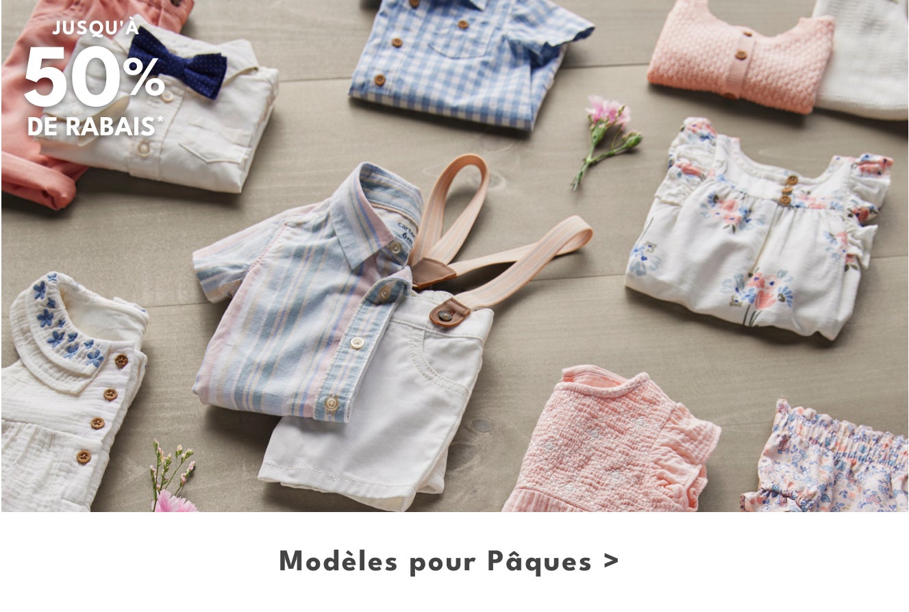 JUSQU'À 50% DE RABAIS* | Modèles pour Pâques >