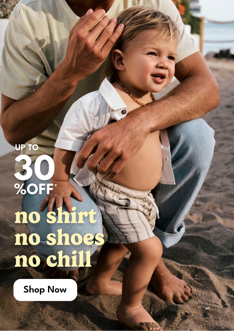 upto 30% off no shirts no shoes no chill