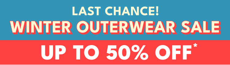 Last chance winter outerwear sale