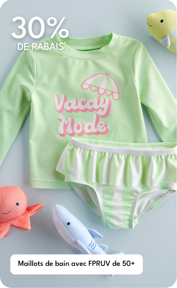 Maillots de bain avec FPRUV de 50+