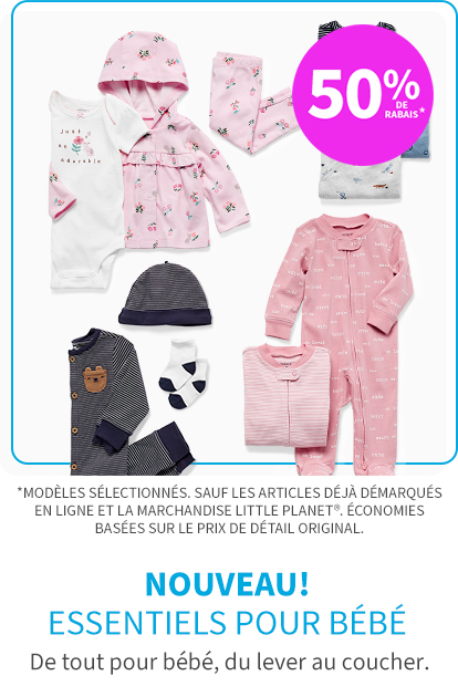 Vêtements pour bébés, tout-petits et enfants | Carter's OshKosh Canada