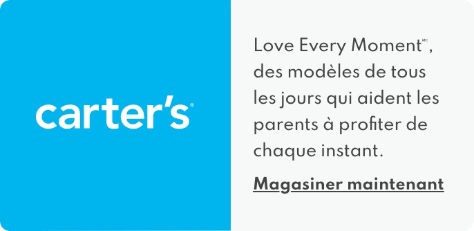 Carter's | love every moment. des modeles de tous les jours qui aident les parents a profieter de chaque instant. | Magasiner maintenant