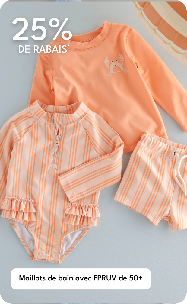 Maillots de bain avec FPRUV de 50+