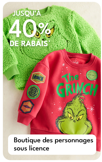 JUSQU'A 40% DE RABAIS* | Boutique des personnages sous licFRce