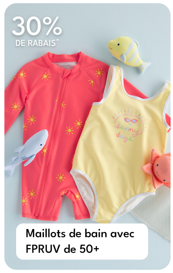 30% DE RABAIS | Maillots de bain avec FPRUV de 50+
