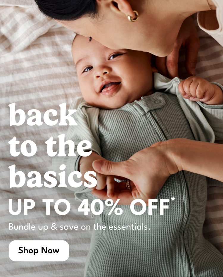 Back to basics| upto 40% off*| bundle up and save on essentials| Shop Now