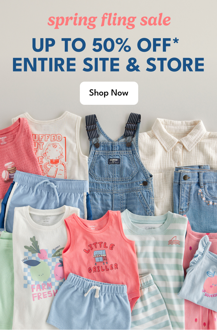 spring fling sale | UP TO 50% OFF* ENTIRE SITE & STORE