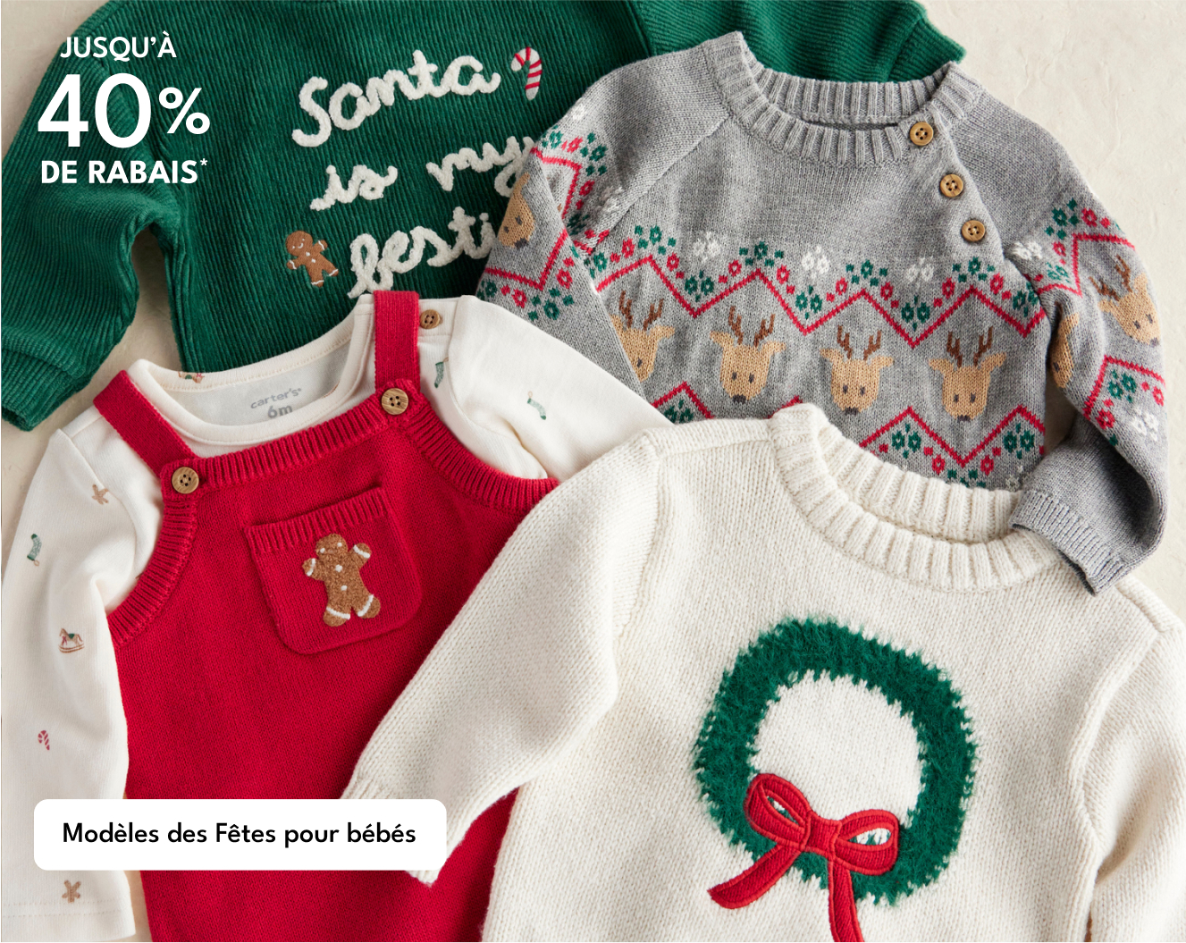 JUSQU'À 40% Santa DE RABAIS | Modèles des Fêtes pour bébés