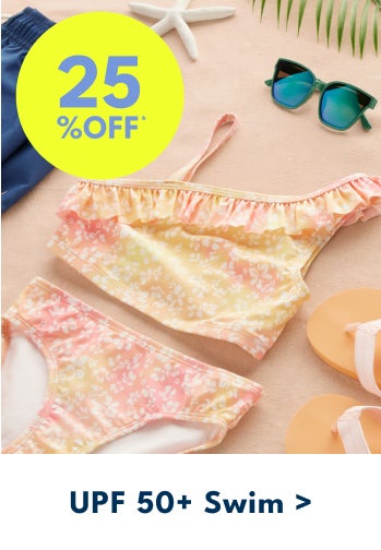 25% OFF* | UPF 50+ Swim >