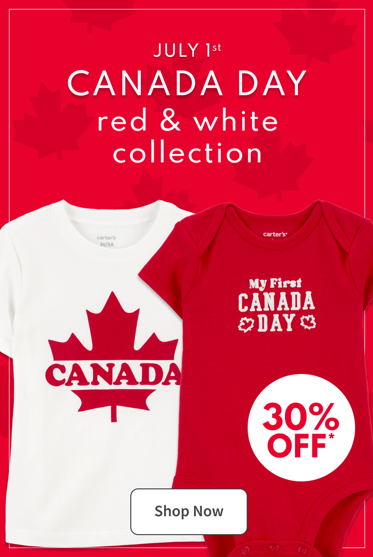 JULY 1st | CANADA DAY red & white collection | Shop Now | CANADA | My First CANADA DAY
