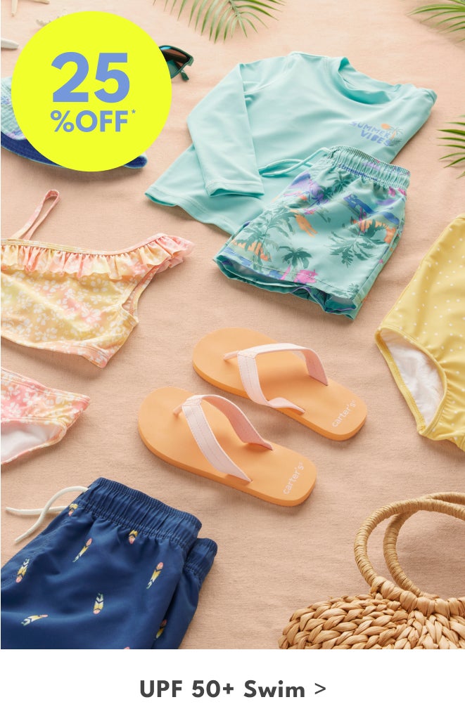 25% OFF* | UPF 50+ Swim >