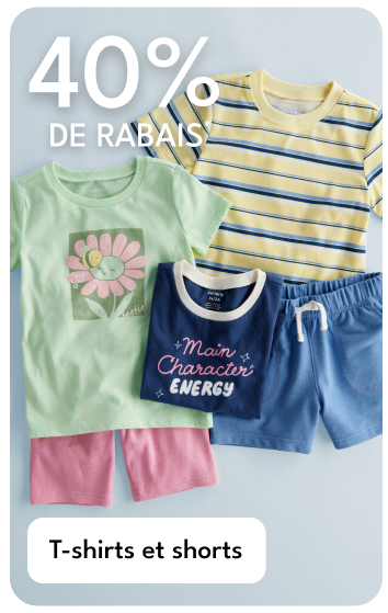 T-shirts et shorts