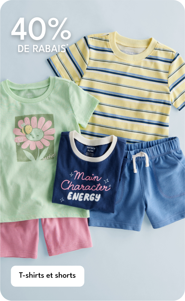 T-shirts et shorts